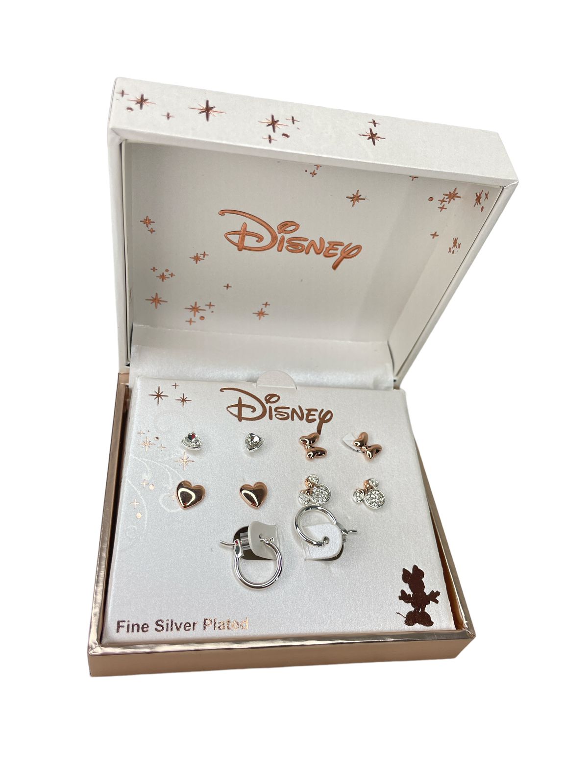 ARETES DISNEY MINNIE MOUSE PLATA
