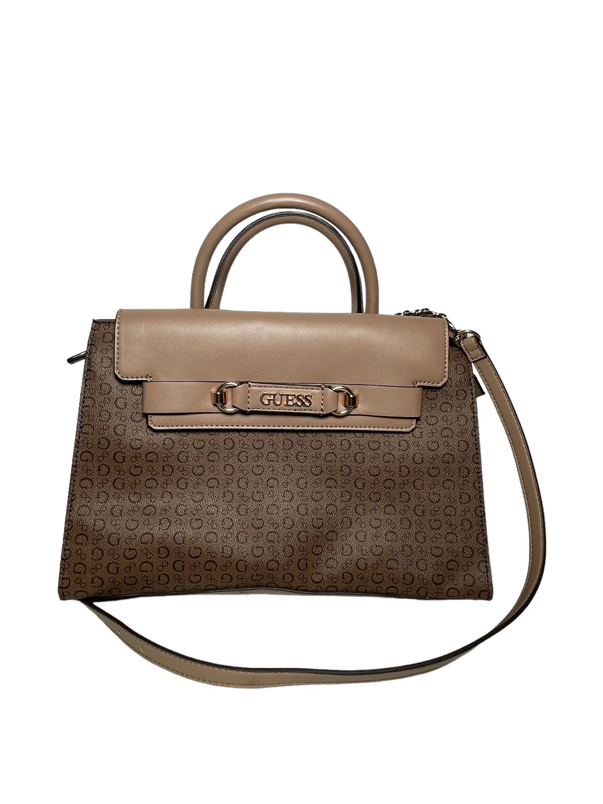 BOLSA DE MANO GUESS CAFÉ
