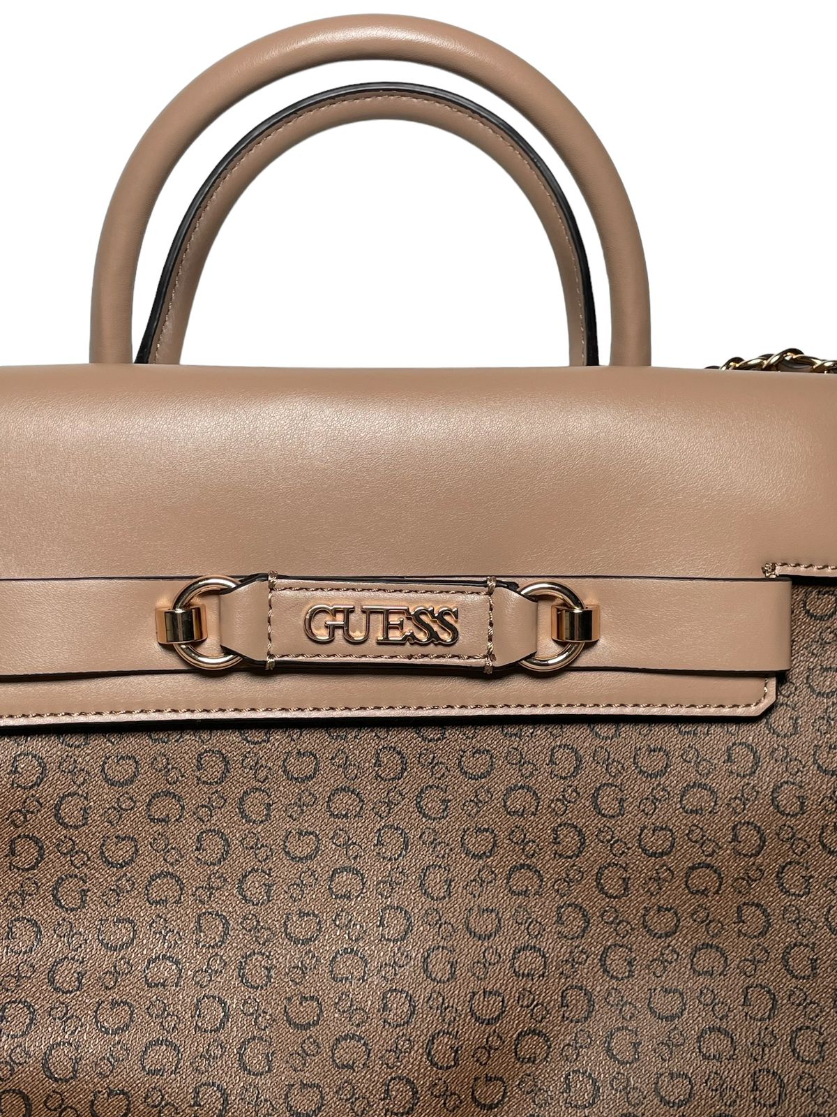 BOLSA DE MANO GUESS CAFÉ
