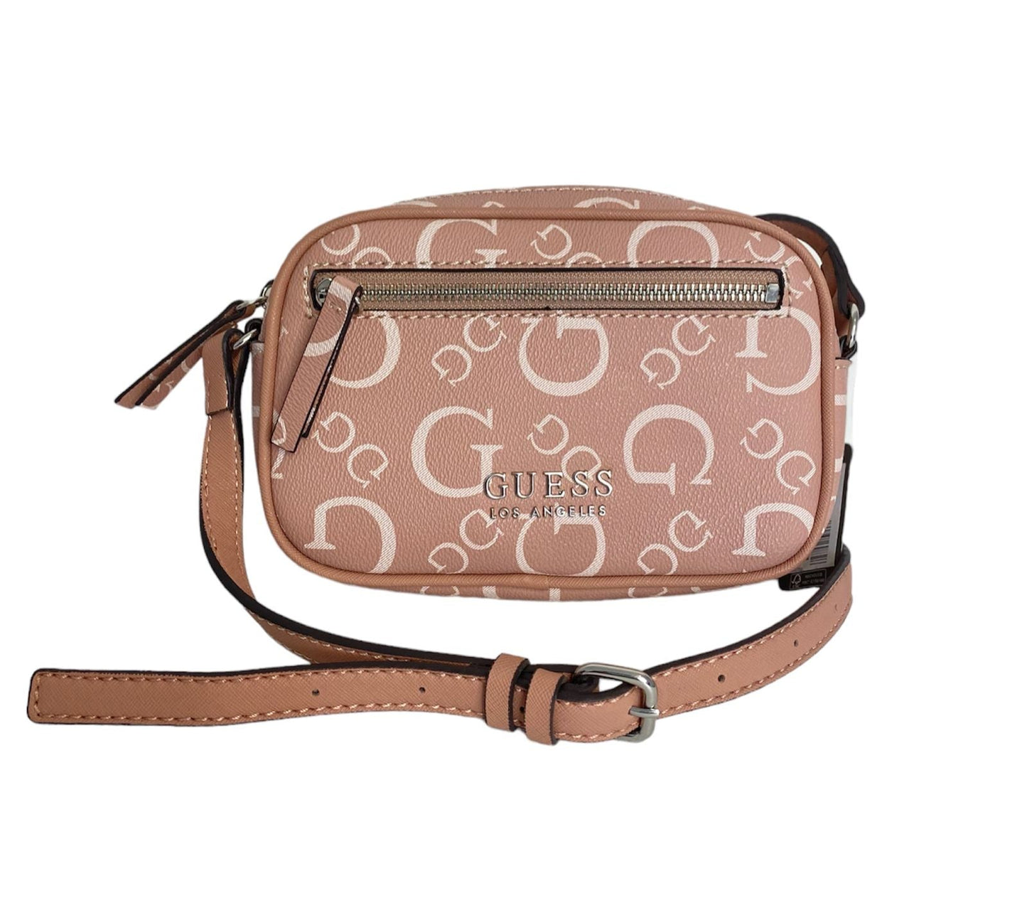 BOLSA GUESS ROSA Y CAFÉ