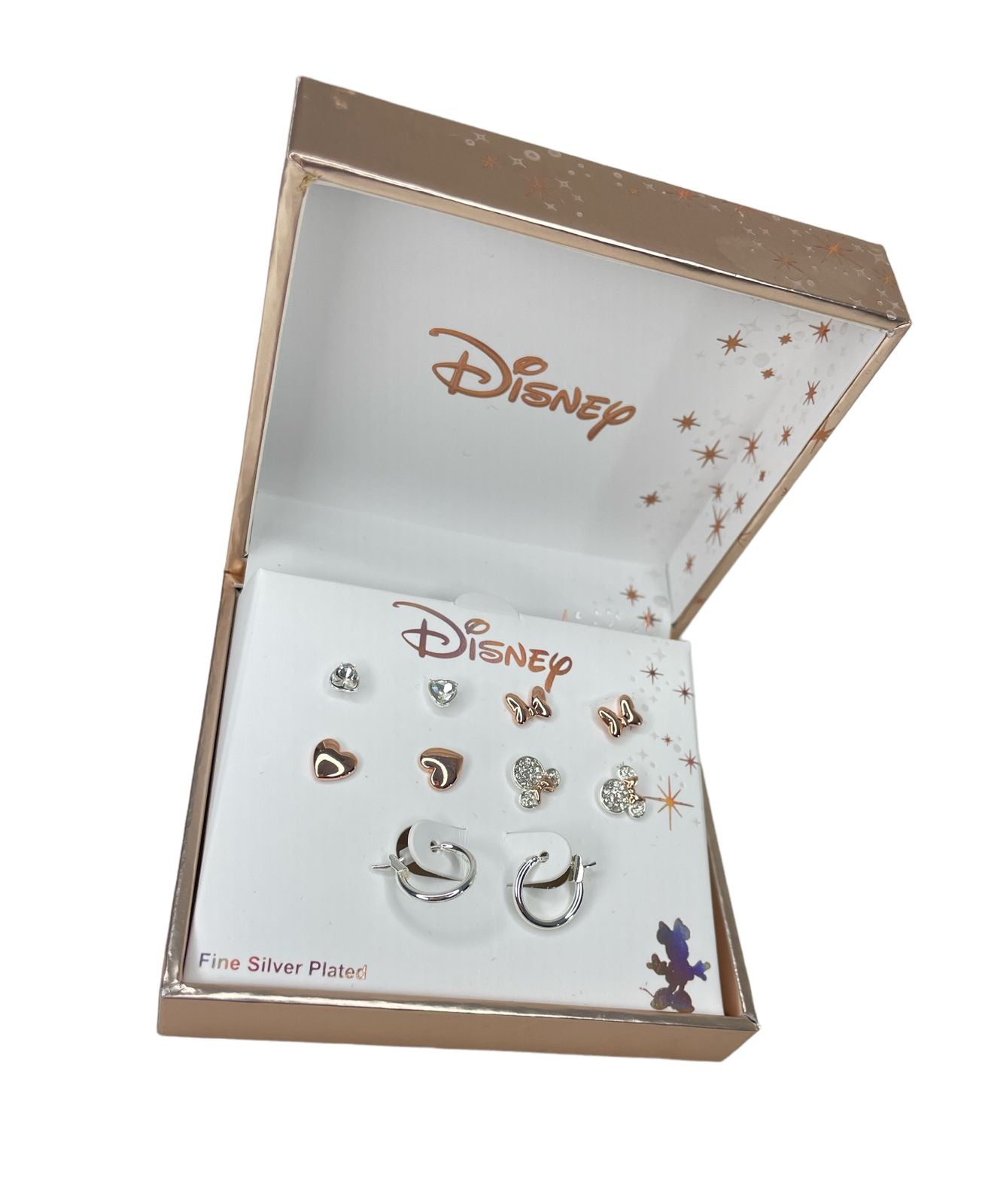 ARETES DISNEY MINNIE MOUSE PLATA
